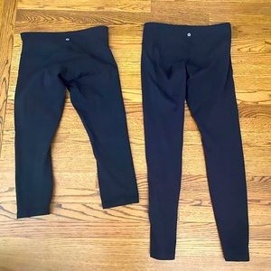 2 pairs of barely worn Lululemon leggings